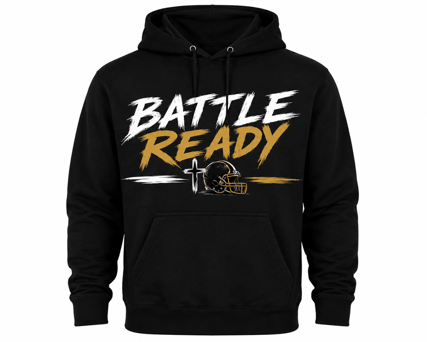 Battle Ready Blue graphic hoodie